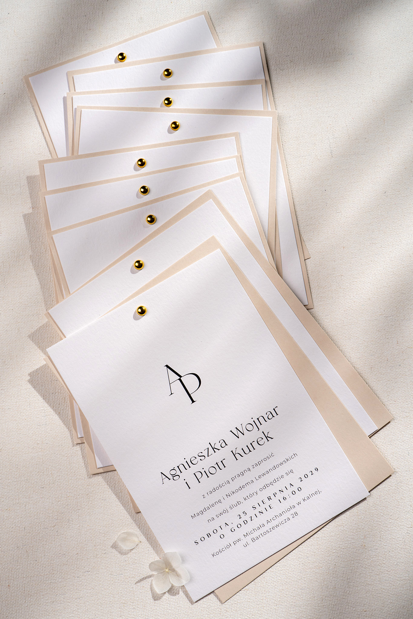 Zaproszenia ślubne nowoczesne minimalistyczne - Lovely Letters - obrazek 9