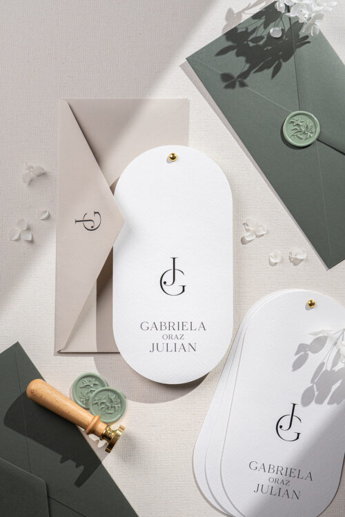 Zaproszenia ślubne minimalistyczne ponadczasowe - Timeless